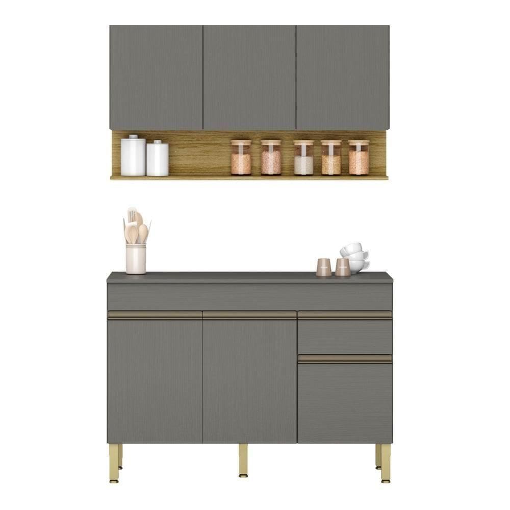 Conjunto De Armarios Modulados Line - 6 Portas E 1 Gaveta