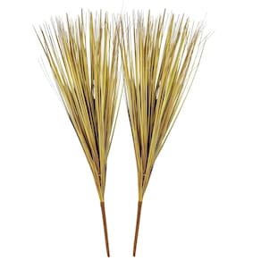 Capim Marrom Envelhecido 68X14Cm Folhagem Planta Artificial