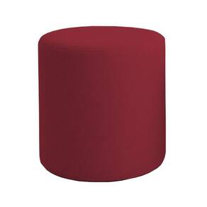 Puff Beca Cilindro Suede Live - 7 Decor Bordo