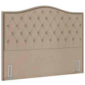 Cabeceira Cama Casal King 195cm Siena P02 Veludo Bege - Mpozenato