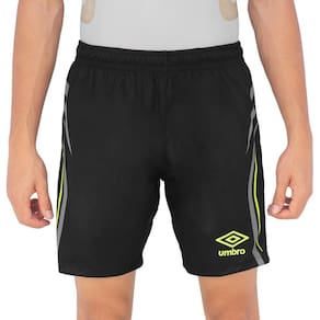 Calção Umbro Rush Preto Cinza e Limão