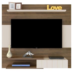 Painel Suspenso Para 55 Pol 135 Cm Pinho Off White Arly
