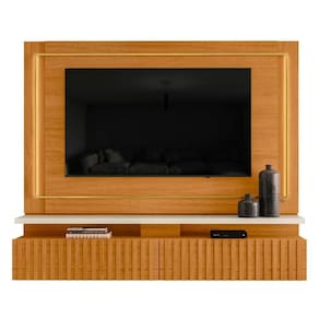 Estante Painel Para 75 Pol 216cm Mical Z10 Off-cinamomo - Mpozenato