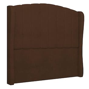 Cabeceira Casal Cama 140cm Glenda I02 Bouclê Marrom - Mpozenato