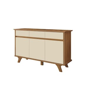 Balcão Buffet 3 Portas E 3 Gavetas Buono F08 Freijó-off - Mpozenato