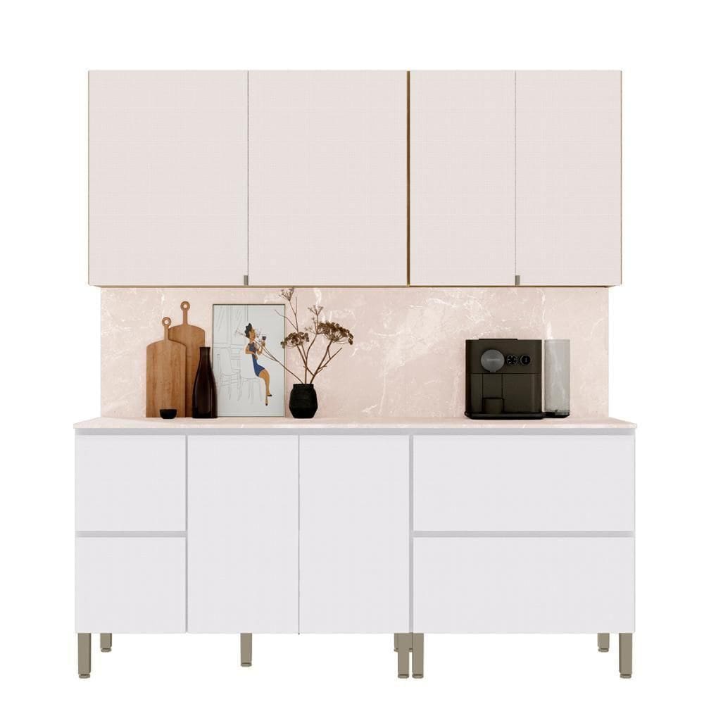 Conjunto De Armarios Modulados - 8 Portas E 3 Gavetas Freijo