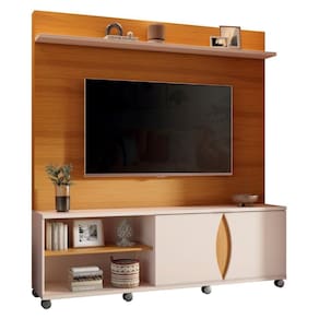Estante Painel Para 65 Pol 180cm Elux H01 Cinamomo-off - Mpozenato