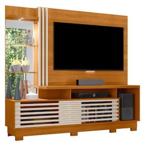 Estante Painel Para 60 Pol 200cm Sam Z10 Off-cinamomo - Mpozenato