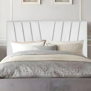 Cabeceira Casal Queen Size Cama Estofada 160 Cm Lile Suede Branco