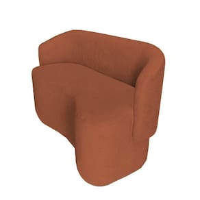Sofá Recamier Orgânico Bouclê Terracota D`classe Decor