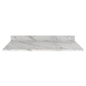 Tampo Para Balcão 120 Cm Cz3117 Marmore Branco Tecno Mobili Marmore Branco