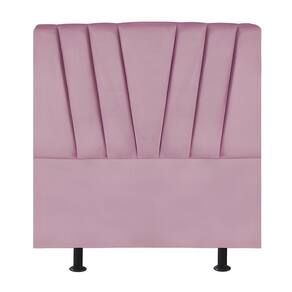 Cabeceira Estofada Cama Solteiro 100 Cm Ariel Suede Rosa