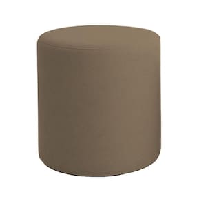 Puff Beca Cilindro Suede Live - 7 Decor Cappuccino