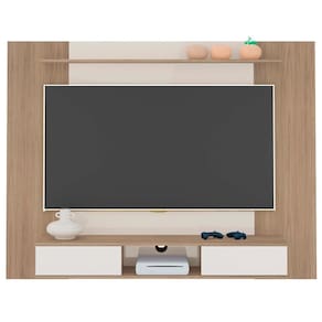 Painel Suspenso Para 72 Pol 176 Cm Carvalho Off White Arly Carv