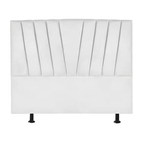 Cabeceira Estofada Cama King 195 Cm Ariel Corino Branco