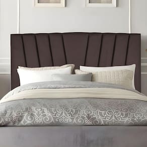 Cabeceira King Cama Estofada 195 Cm Lile Suede Marrom