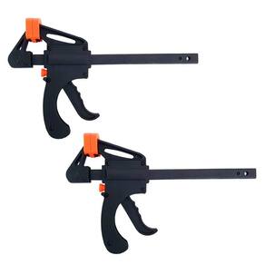 Kit 2 Grampos Sargento De Aperto Rápido 6 Pol. Haste Grossa