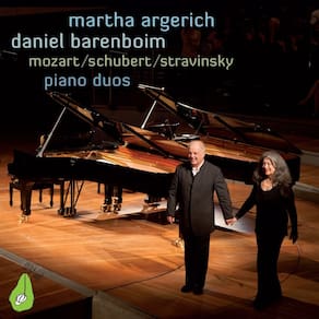 Duos de piano em CD de Argerich Martha e Barenboim Dani