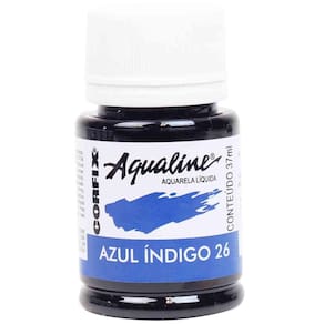 Tinta Aquarela Líquida Aqualine Corfix 26 Azul Indigo