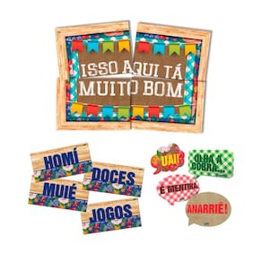 Kit Festa Junina Decoração De Parede Para Comemoração Arraiá