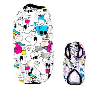 Pijama Para Cachorro Estampa Snoopy  - Tamanho G
