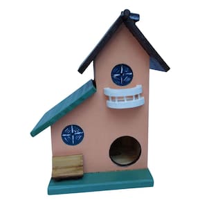 Casa Passarinho Estilo Banco Praça Artesanal 29x19x14cm