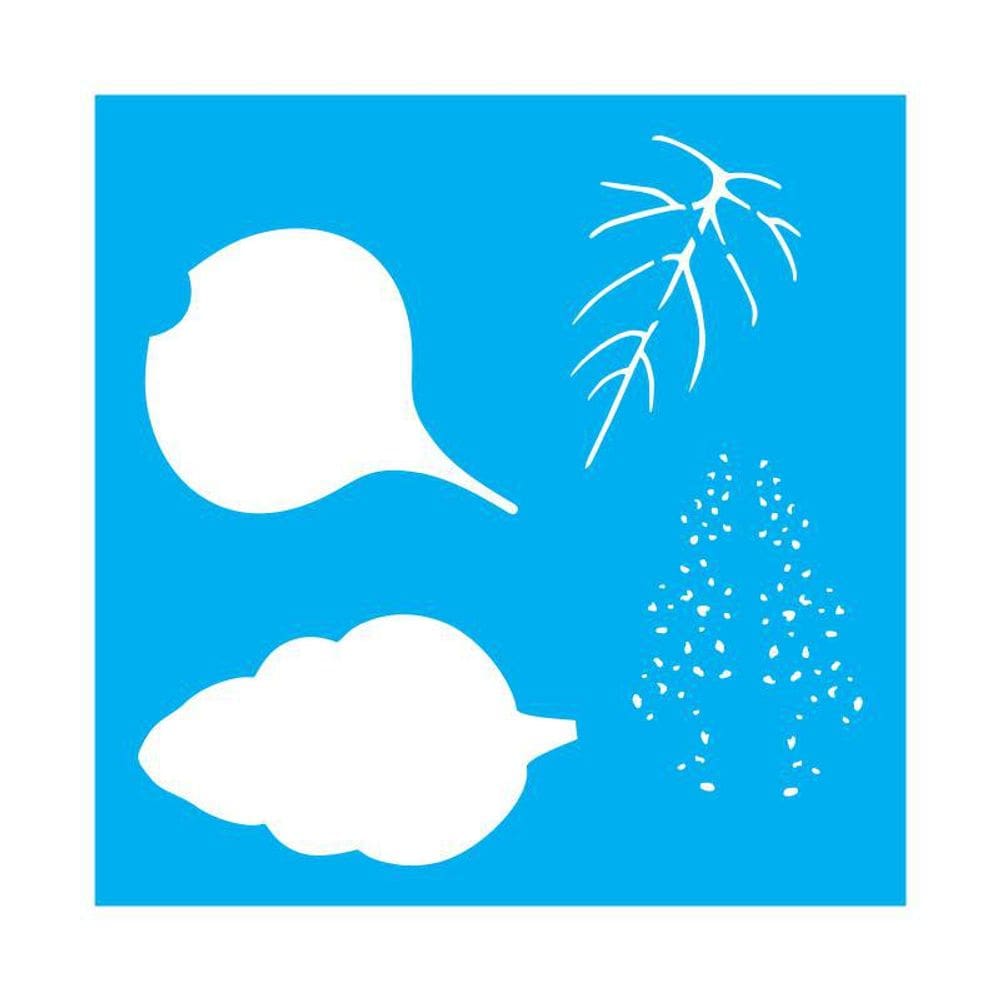 Stencil Tamako Floral - 30X30Cm - Ref 9680