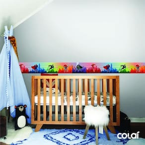 Faixa Decorativa Quarto Bebê Heróis 4M
