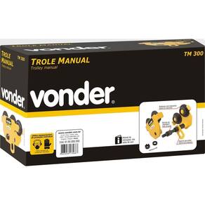 Trole Manual 3,0 Toneladas Largura 100-203Mm Tm300 - Vonder