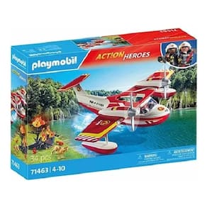 Playmobil Action Heróis Hidroavião Resgate dos Bombeiros – 34 peças