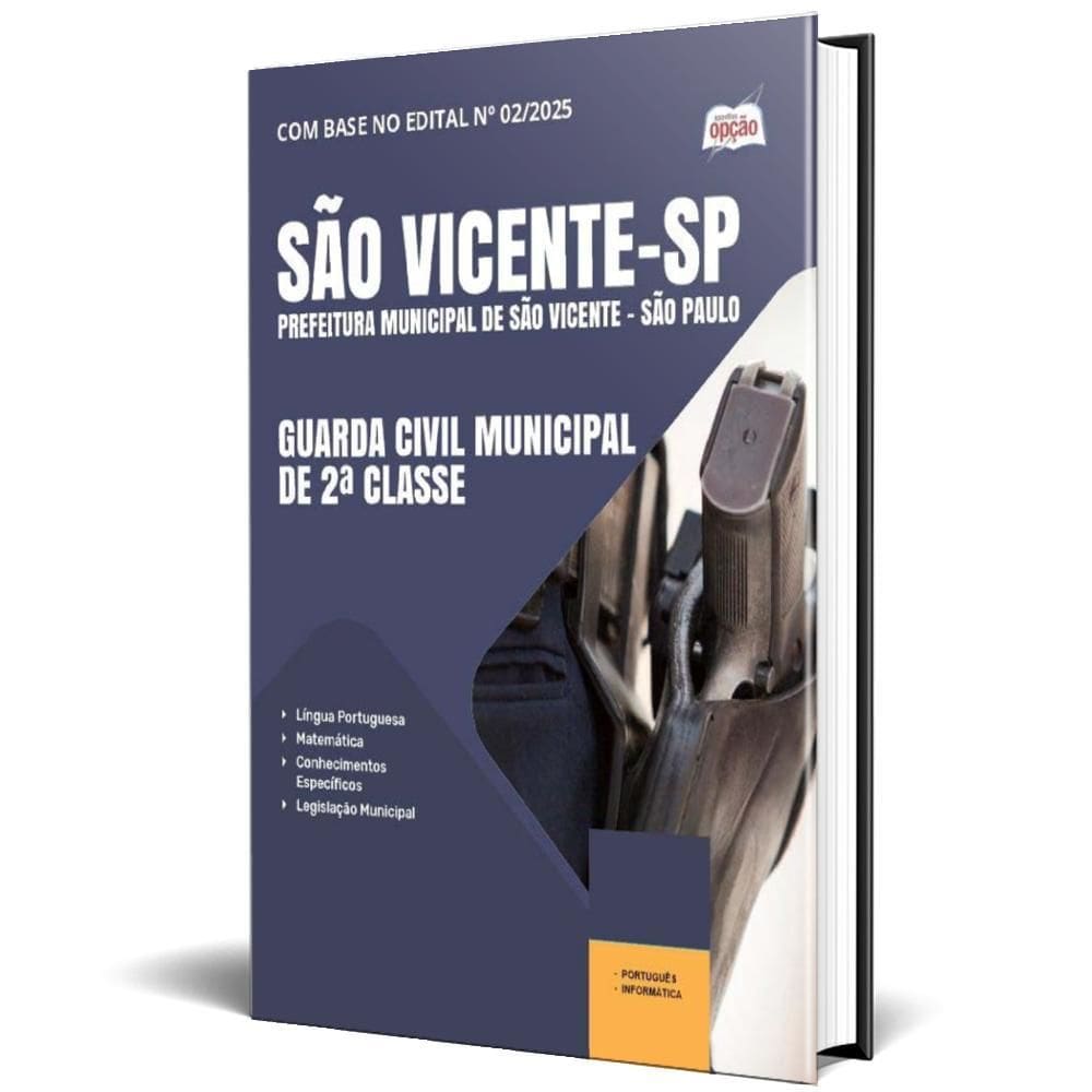 Apostila Prefeitura São Vicente Sp 2025 Guarda Civil