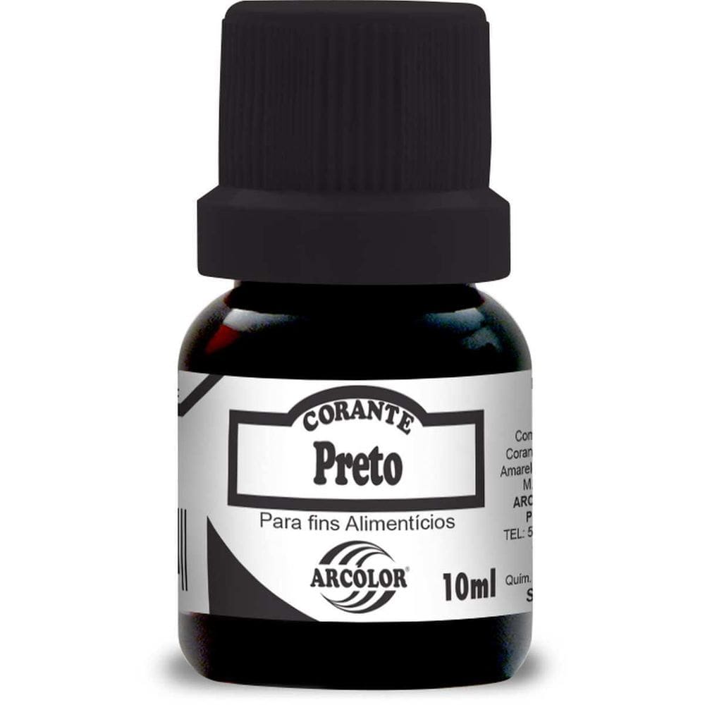 Corante Liquido Preto 10Ml