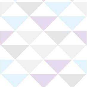 Papel De Parede Adesivo Geométrico Azul, Roxo E Cinza