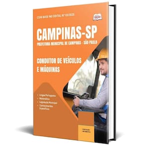 Apostila Concurso Campinas Sp 2025 Condutor Veículos E