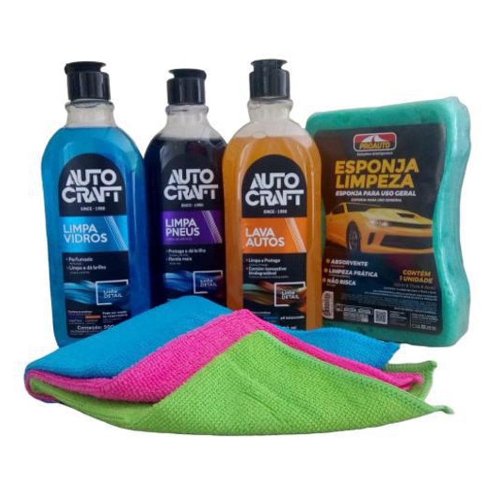 Kit De Limpeza Automotiva Proauto