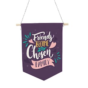 Flâmula Decorativa Friends Become Roxo 35X24Cm
