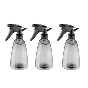 Borrifador Spray Multiuso Limpeza Preto Transparente 3un