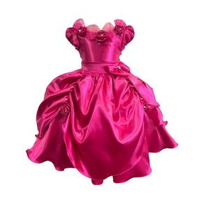 vestido Pink Princesa Festa Aniversário Luxo Menina Infantil