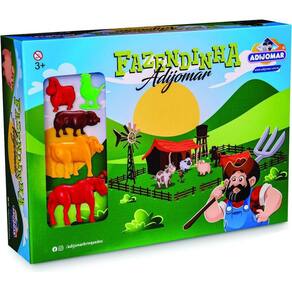 Brinquedo Fazendinha Adijomar Com Tabuleiro Completo