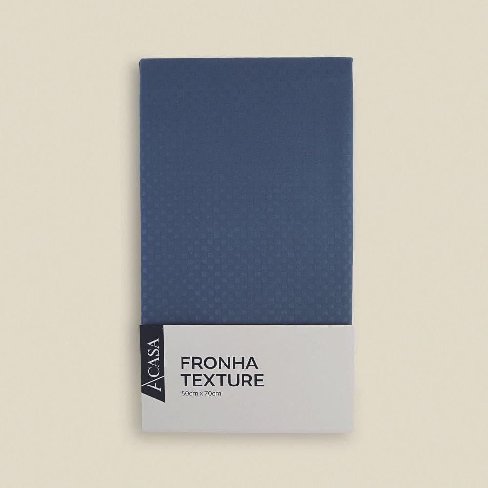 Fronha Texture Microfibra Azul - A\CASA