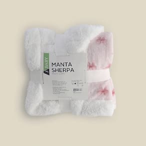 Manta Sherpa Laços Microfibra - A\BABY