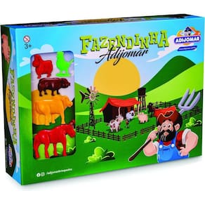 Brinquedo Fazendinha Adijomar Com Tabuleiro Completo
