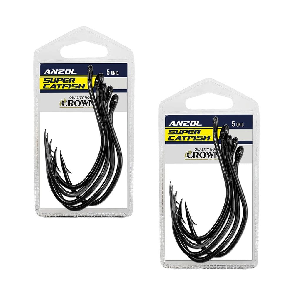 Anzol Crown Super Cat Fish Piraiba Pirara Jau Aço Carbono Nº10/0 10UN