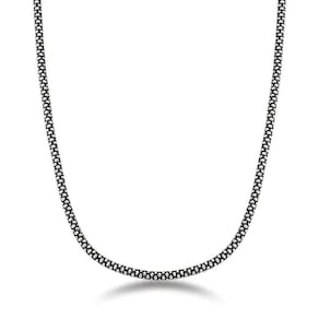 Corrente Pipoca 2,8mm Prata De Bali 925