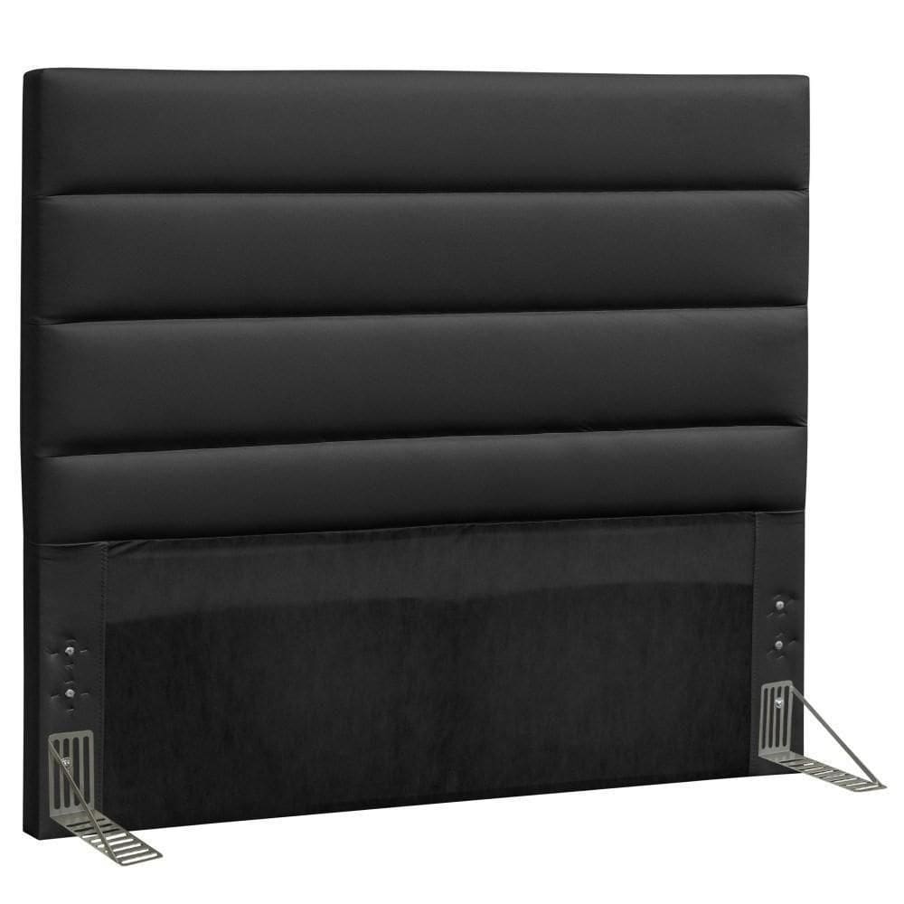 Cabeceira Casal King 195cm Greta Sintético Preto - Mpozenato