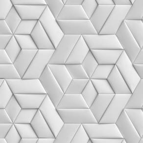 Papel De Parede 3D Hexagano Cinza Geometrico Adesivo Lavavel