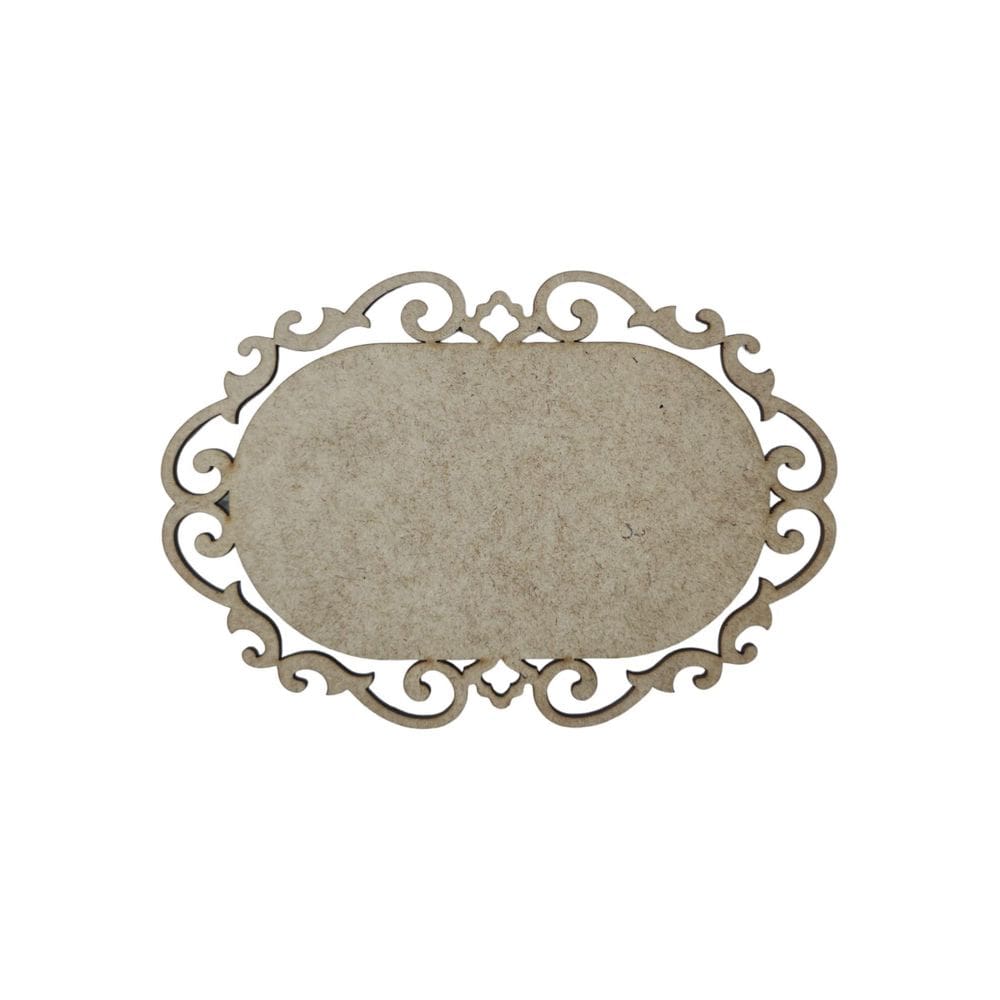 Placa Mdf Cru Artesanato Design Aramado Arabesco 35Cm