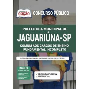 Apostila Concurso Jaguariúna Sp - Fundamental Incompleto