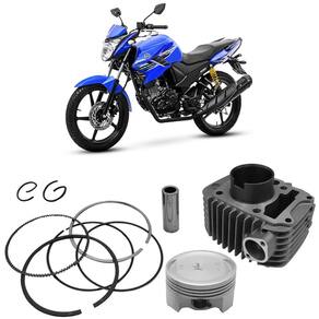 Kit Cilindro Pistão e Anel YBR YS XTZ 150 1 Cilindro