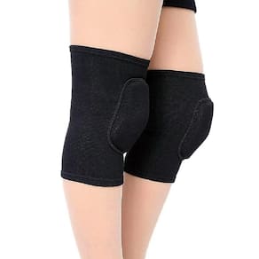 Joelheira Volei Kit Par Protetor Joelhos Elastica Acolchoada Futsal Goleiro Handebol Dança Indoor